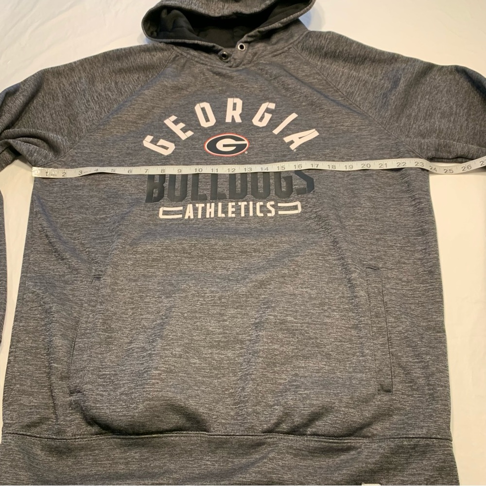 Fanatics NCAA Georgia Bulldogs Gray Hoodie Sweatshirt Men’s Large |D131 - Picture 6 of 9